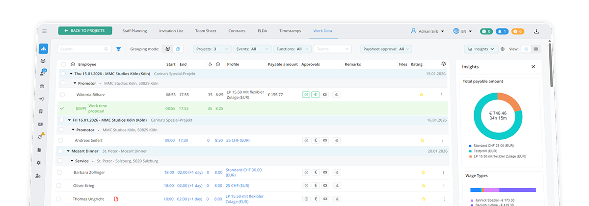 Export Reporting Header
